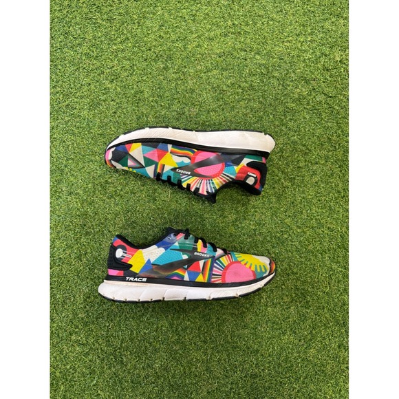 Brooks Shoes - Brooks Trace 2 Womens 8.5 Running Shoes Multi-Color Geometric 1203751B074